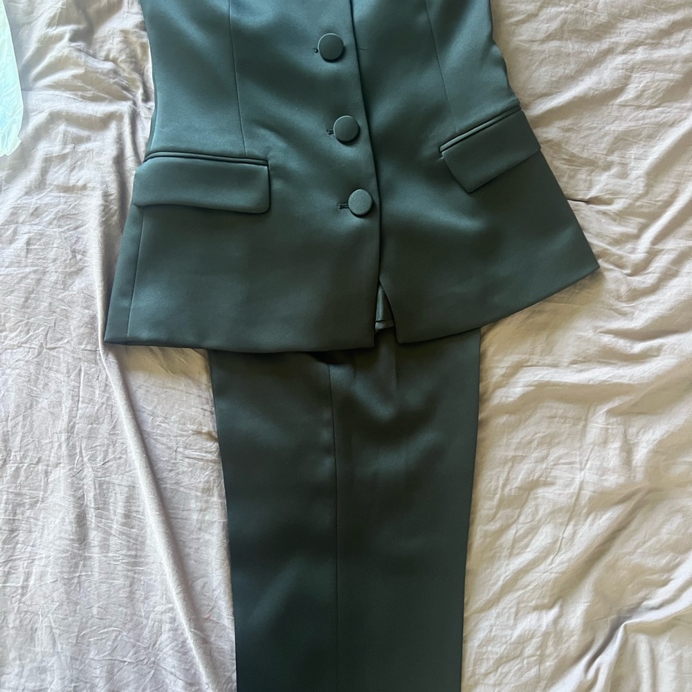 Zara Black Pantsuit Structured Design